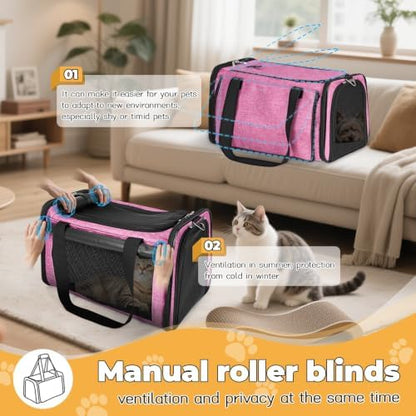 YUDODO 2 Packs 25 lbs Soft Sided Pet Carrier for Large Cat & Small Dog - Image 4