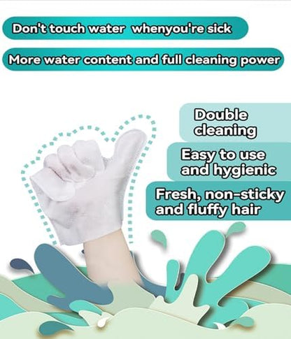 AQUASAFE Pet Glove Wipes - No-Rinse Dog Grooming Wipes & Cat Bath Gloves | Unscented Hypoallergenic Dog Wipes, [24] Ct - Image 5