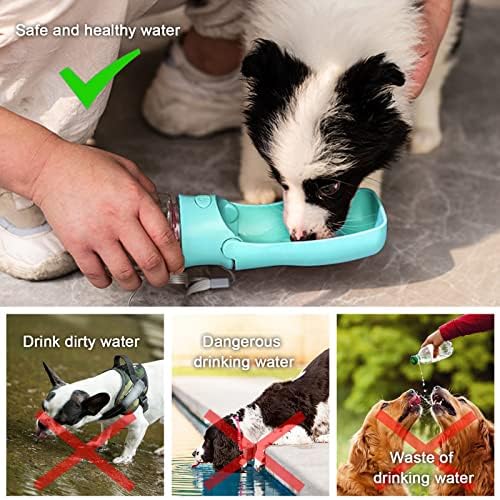 Portable Dog Water Bottle, Foldable Water Bottle for Dog, Blue, 12oz - Image 6