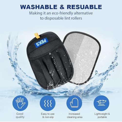 PEKS (2 Pcs) Pet Hair Remover Tool for Sofas, Car Seats, Bed, Couch, Clothing, Carpets. Newly Upgraded Reusable Electrostatic Brush, Pet Hair Removal Gloves for Dogs, Cats - Image 4