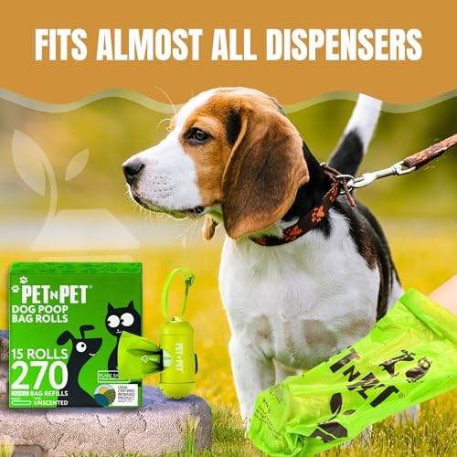 Pet N Pet Dog Poop Bags Rolls, 270 Count, Plant Based, Unscented, Green - Image 6