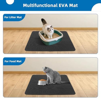 Cat Litter Mat for Litter Box Washable Urineproof (Black, 23.6×30inch) - Image 7