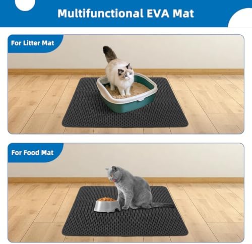 Cat Litter Mat for Litter Box Washable Urineproof (Gray, 23.6×30inch) - Image 7