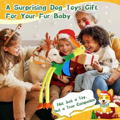 Fuufome Large Squeaky Dog Toys - Plush Crinkle Dog Toy for Small, Medium, and Large Breeds - Fun for Indoor Puppies and Senior Pups Playing - Image 6
