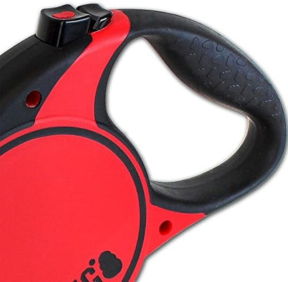 Alcott Kong Terrain Retractable Dog Leash, Medium, Black, 16' Long - Image 2