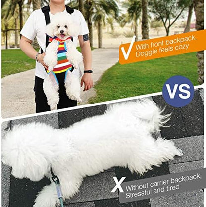 Pawaboo Pet Front Carrier Backpack for Small Medium Dogs - Image 6