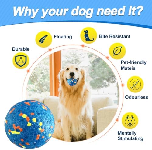 Mankoda Dog Balls, 3" Indestructible Tennis Balls for Aggressive Chewers - Image 3