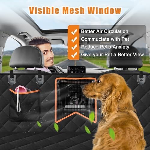 Kytely Dog Car Seat Cover Back Seat XL, Waterproof Hammock for Car & SUV - Image 3