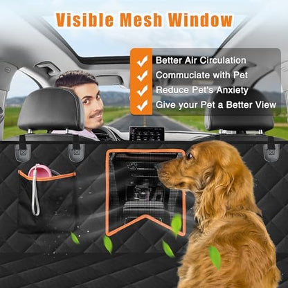 Kytely Dog Car Seat Cover Back Seat XL, Waterproof Hammock for Car & SUV - Image 3