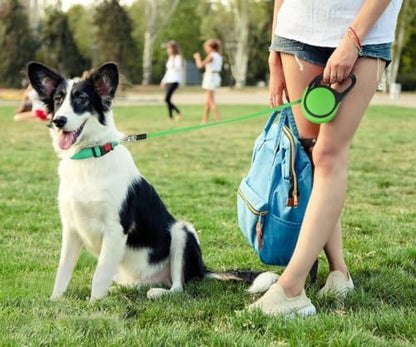 Taglory Retractable Dog Leash, One-Handed Brake, 16ft, Up to 44 lbs, Green - Image 2