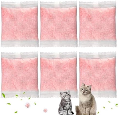 6 Pack Cat Litter Odor Eliminator Refills - Compatible with Whisker OdorTrap Pod, for Litter Robot 4 Filter Pocket & Litter Robot 3 Drawer, Keep Home Fresh by ALSAILISUO