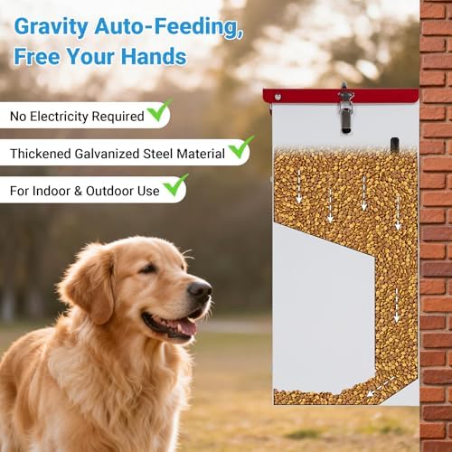 Automatic Dog Feeder - 25LBS Capacity Auto Gravity Dispenser - Image 4