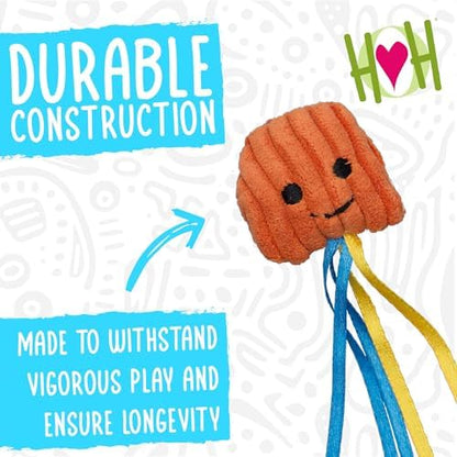 HuggleKats Cat Toys - Kitten Toys for Bored Indoor Cats, Perfect for Moving, Exercise, Biting & Chewing - Jellie Fish (3 Pack) - Image 5