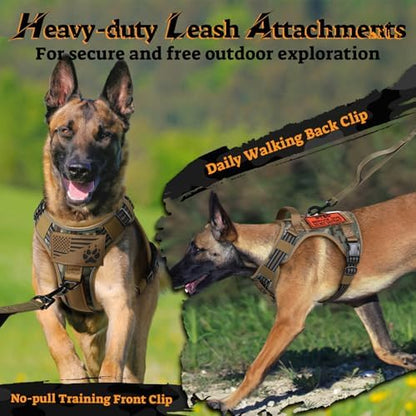 rabbitgoo Tactical Dog Harness for Large Dogs, No Pull Service Pet Vest - Image 7