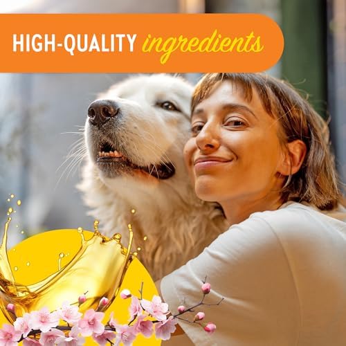 Essential Fatty Acid (EFA) Shampoo and Conditioner for Pets – 12oz Deodorizing Cherry Blossom Scent | Soothing for Dogs and Cats Rich with Moisturizing Emollients | Tearless, Soapless - Image 4