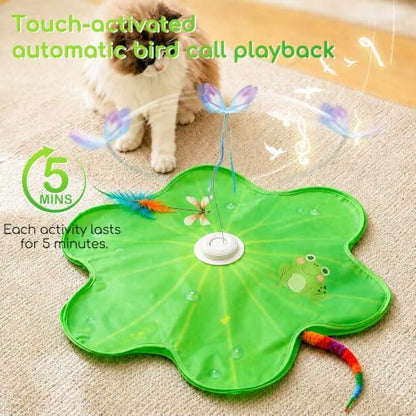 Interactive Cat Toys, Rechargeable with Auto Play and Bird Chirps - Image 4