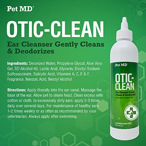 Pet MD Cucumber Melon Otic-Clean Ear Cleanser & 5-in-1 Multivitamin - Image 3