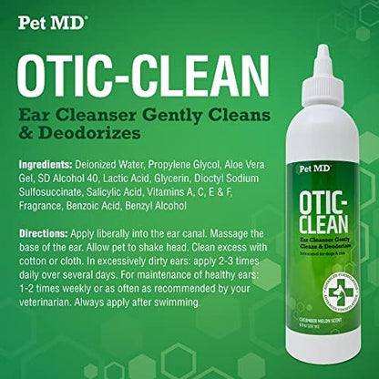 Pet MD Cucumber Melon Otic-Clean Ear Cleanser & 5-in-1 Multivitamin - Image 3
