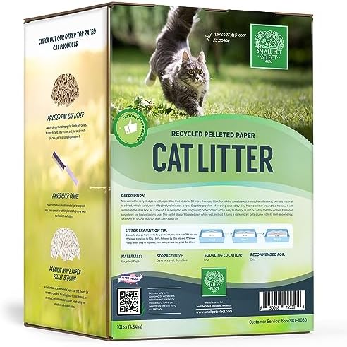 Small Pet Select-Recycled Pelleted Paper Cat Litter 10lb - Image 3