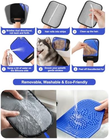 Pet Hair Remover for Furniture, 2-in-1 Pet Hair Removal Glove for Cats Dogs - Image 4