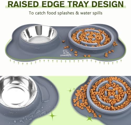 Pecute Slow Feeder Dog Bowls to Slow Down Eating, Dog Slow Feeder Bowl - Image 5
