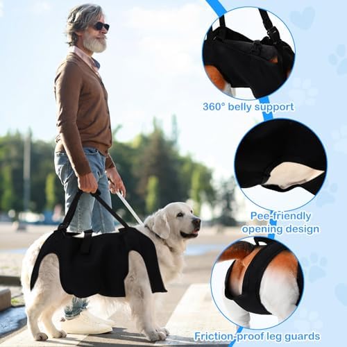 Shinylin Dog Carry Sling Emergency Backpack Dog Lift Harness, S - Image 5