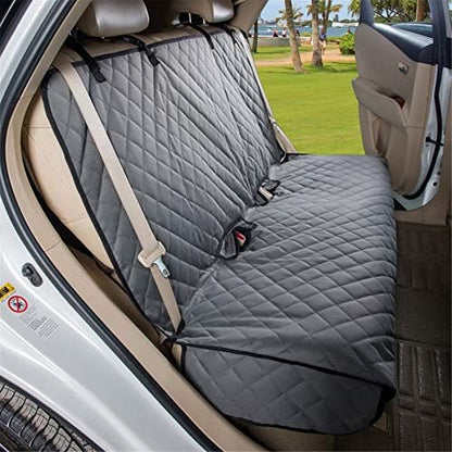 VIEWPETS Bench Car Seat Cover Protector, Waterproof Heavy-Duty, Grey - Image 2