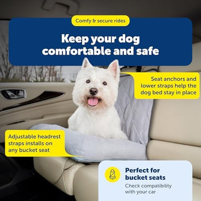 PetSafe Happy Ride Car Dog Bed, Gray - Image 7
