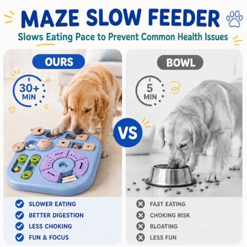 Interactive Cat Puzzle Toy, Maze Slow Feeder, 11.02in - Image 4