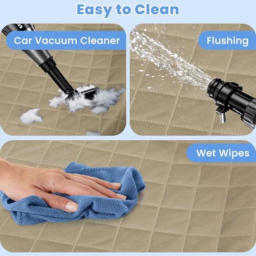 ELONGRIVER Dog Car Seat Covers, Waterproof Front Seat Cover - Image 6