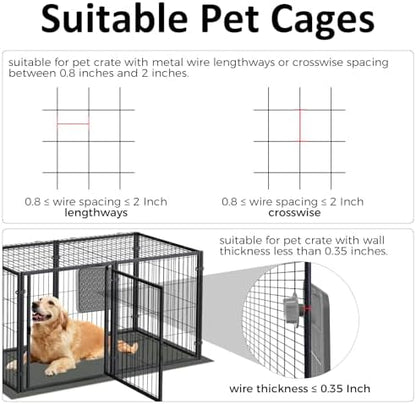Pet Lick Mat, Lick Mat for Dogs Slow Feeder, Dog Crate Lick Pads, Dog Crate Accessories, Boredom Relief Licking Pad, Fit for Peanut Butter, Treats Yogurt, Bolognese (Grey) - Image 5