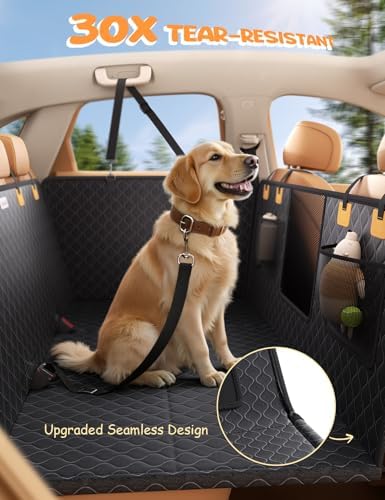 Lamicall Dog Car Seat Cover for Back Seat with Hard Bottom for Truck XL - Image 3