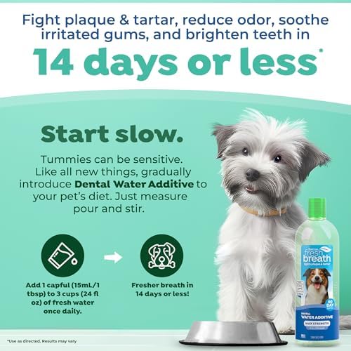 TropiClean Fresh Breath Max Strength Water Additive, Teeth Cleaning, 33.8oz - Image 3