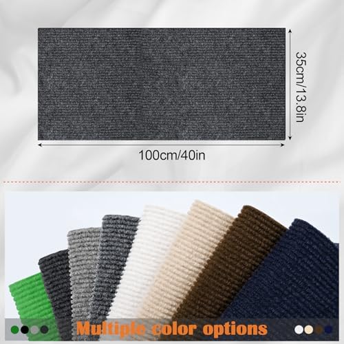 Cat Scratch Furniture Protector - 40" x 13.8" Trimmable Self-Adhesive Cats Claws Scratch Pads, DIY Cat Climbing Couch Protector for Scratch Post Cat Tree Replacement Indoor (Dark Gray) - Image 2