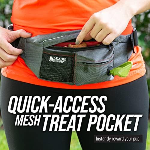 Leash Boss Dog Treat Pouch for Training | Training Treat Pouches for Pet Training | Treat Bag for Dog Training | Portable Kibble Snack Container for Pets | Fanny Pack Waist Belt Transport On The Go - Image 3