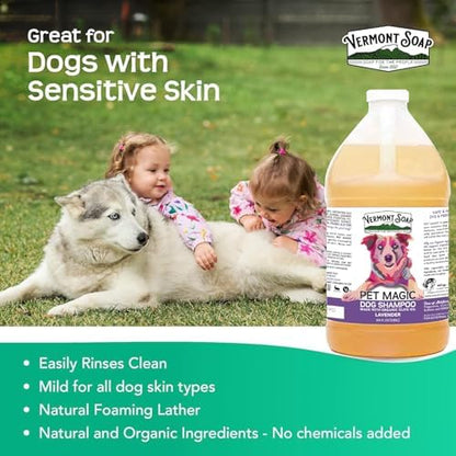 VERMONT SOAP Organic Pet Shampoo, Lavender Natural Dog Shampoo, 64 oz - Image 6