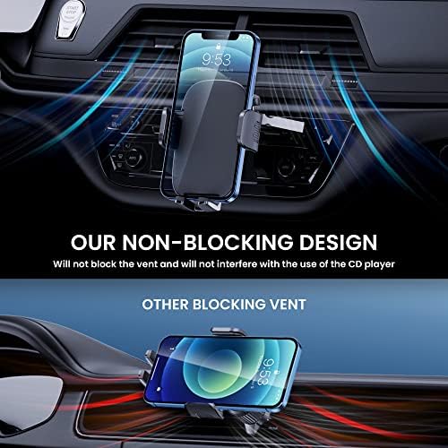 Phone Mount for Car Phone Holder Mount Upgraded Metal CD Slot Phone Holder Car Cell Phone Holder Thick Cases Friendly iPhone Holder for Car Mount for CD Player Fit for All iPhone Smartphone - Image 4