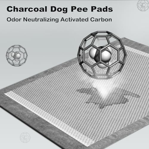 MIZOK Pee Pads for Dogs Charcoal Disposable No Leak XXL Large 36x36in 25Ct - Image 2