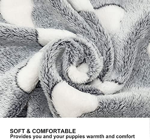 SORKUT 1 Pack 3 Puppy Blanket, Fleece Pet Dog Blanket for Dogs Cat, 23"x15" - Image 4