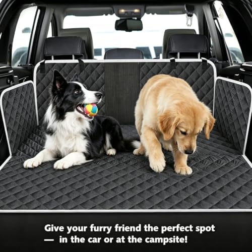 Meolsaek Dog Car Seat Cover, Mesh Window Hammock Back Seat Cover for Dogs - Image 4