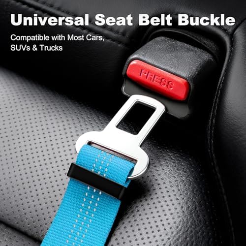 Dog Seat Belt for Car, Car Harness with Locking Aluminum Hook - Image 6