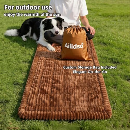 Soft Plush Dog Car Seat Cover & Sofa Protector, Non-Slip Mat (23.6''×59'') - Image 3