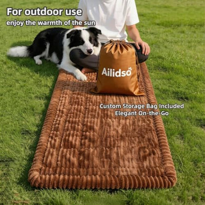 Soft Plush Dog Car Seat Cover & Sofa Protector, Non-Slip Mat (23.6''×59'') - Image 3