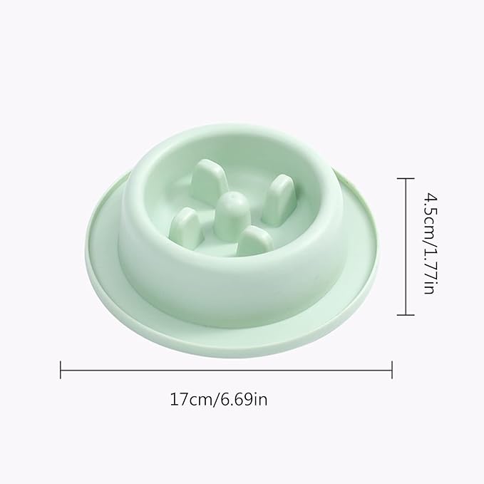 Dog Slow Feeder Round Bowl Interactive Fun Shape Bowls Bloat Stop Choking for Small Dogs
