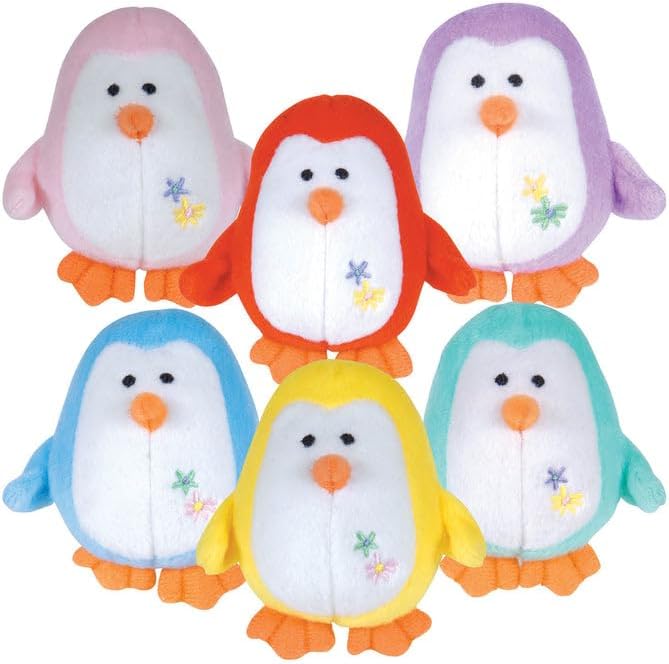 Jeffers 3" Plush Penguin Squeaker Dog Toy for Puppies & Small Dogs, Mini Stuffed Animal Pet Toy with Squeaky Sound, Soft Plush Toy for Indoor Play, Fetch, Cuddle, Small Breed Dog Toy - Light Green