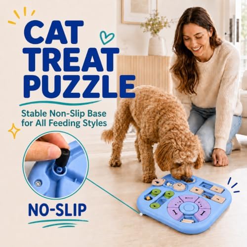 Interactive Cat Puzzle Toy, Maze Slow Feeder, 11.02in - Image 5
