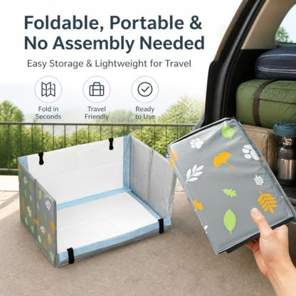 Dog Litter Box, Waterproof Foldable Pee Pad Holder, Dog Potty Tray - Image 7
