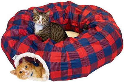 Plaid Tunnel Bed by KittyCity