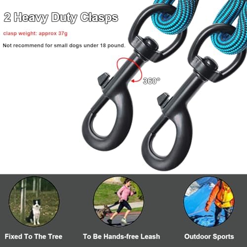 BTINESFUL Tie-Out Long Rope Dog Lead 8/12/20/30/50/75ft Dog Tether for Yard - Image 2