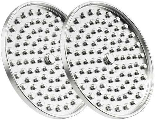 Feedoo Double Wall Stainless Steel Lick Mat for Dogs & Cats, Chew Proof Slow Feeder for Anxiety Relief & Puppy Enrichment, Non-Slip, Whisker Friendly, Dishwasher Safe Licking Pad [2Pack] by BestforYourPetsHealth